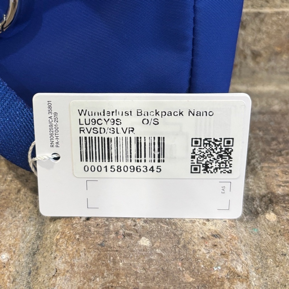NWT Lululemon Wunderlust Backpack Nano In Riverside/Silver - Picture 5 of 6